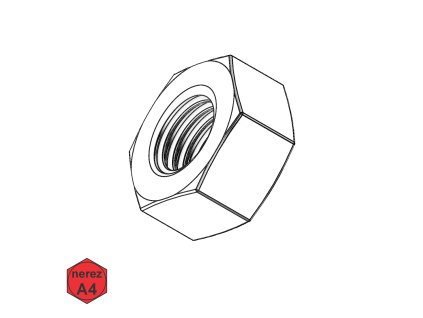 Matice šestihranná ISO 4032, A4-80;  M 10_1