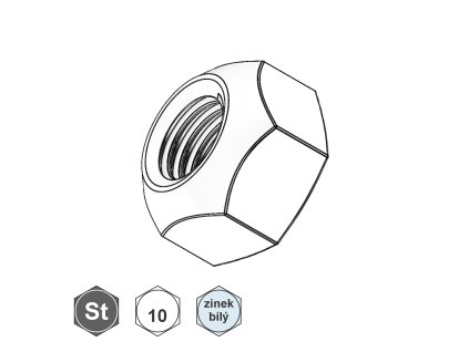 Matice samojistná celokovová, ZB; 10; M 16_1