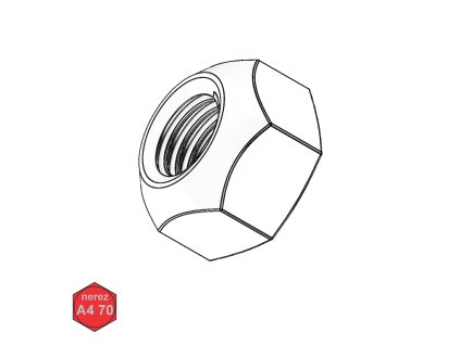 Matice samojistná celokovová, A4-70; M 12_1