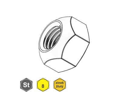 Matice samojistná celokovová, ZŽ; 8; M 12_1