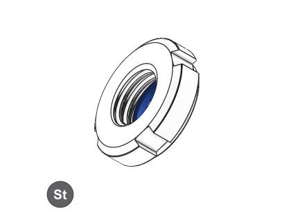 Matice s pojistným kroužkem KM GUK;  25 x 1,5_1