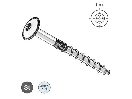 Vrut konstrukční, TH, ZB; TX30; 6,0 x 50_1