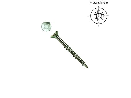 Třískový šroub VELOX SIT, část. závit, ZŽ; 4,5 x 80/50_1