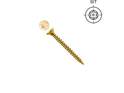 Třískový šroub VELOX SIT, ZŽ; 4 x 40_1