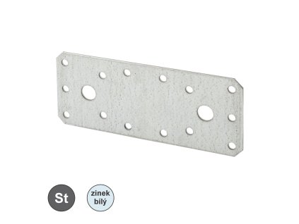 Spojovací deska, zkosená, Zn; 90 x 200 x 2_1