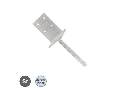 Kotevní patka T, Zn ; 90 x 90_1