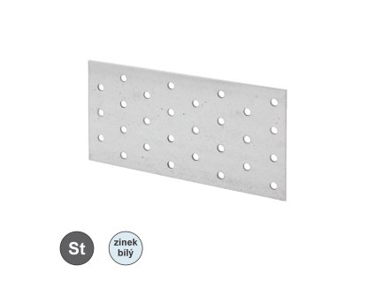 Spojovací deska, malý otvor, Zn; 40 x 200 x 2_1
