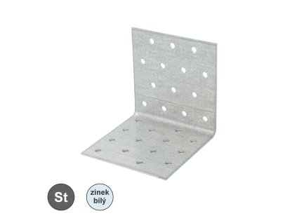 Úhelník bez prolisu, Zn ; 60 x 80/80_1