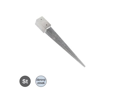 Kotvící hrot, TZN; 90 x 90 x 750_1