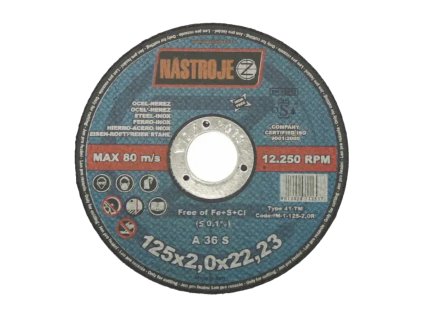 Řezný kotouč na ocel a nerez IM; 125 x 2,0 x 22,2_1
