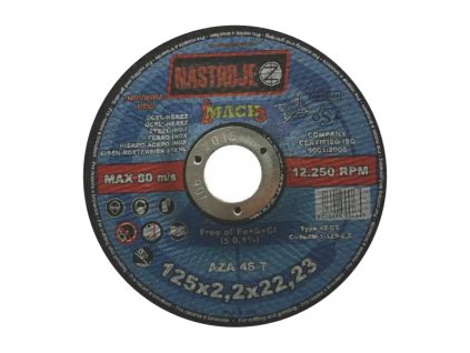 Řezný a brusný kotouč na ocel a nerez IM; 125 x 2,2 x 22,2_1