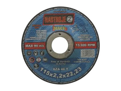 Řezný a brusný kotouč na ocel a nerez IM; 115 x 2,2 x 22,2_1