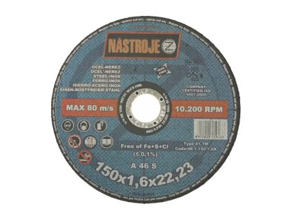 Řezný kotouč na ocel a nerez IM; 150 x 1,6 x 22,2_1