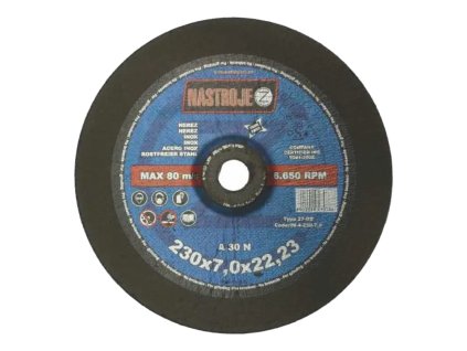 Brusný kotouč na nerez IM; 230 x 7 x 22 mm_1