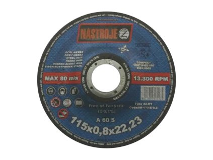 Řezný kotouč na ocel a nerez IM; 115 x 0,8 x 22,2_1