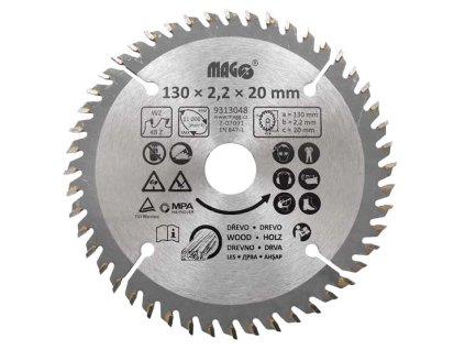 Pilový kotouč na dřevo; 130 x 2,2 x 20/48z_1