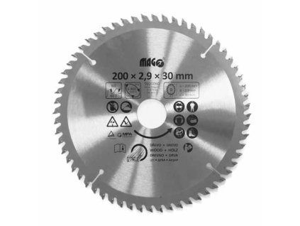 Pilový kotouč na dřevo; 200 x 2,9 x 30/60z_1