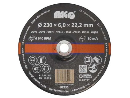 Brusný kotouč na kov; ø230 x 6 x ø22_1