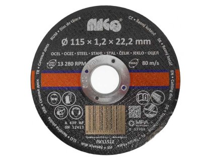 Řezný kotouč na kov; 115 x 1,2 x 22,2_1