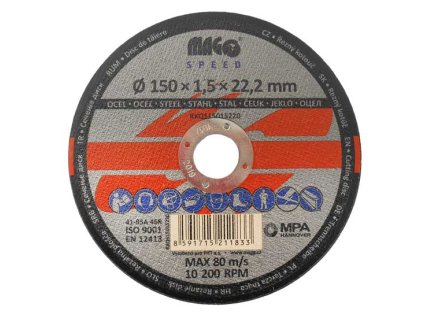 Řezný kotouč na kov MAGG SPEED; 150 x 1,5 x 22,2_1