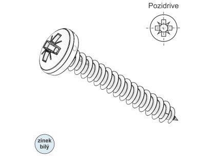Vrut s půlkulatou hlavou, PZ, ZB; 3 x 10_1