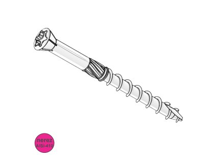 Vrut terasový, ČH, TX, AISI-410; 4 x 50_1