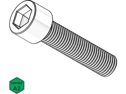 Šroub s VH, INBUS, A2; M 3 x 45_1