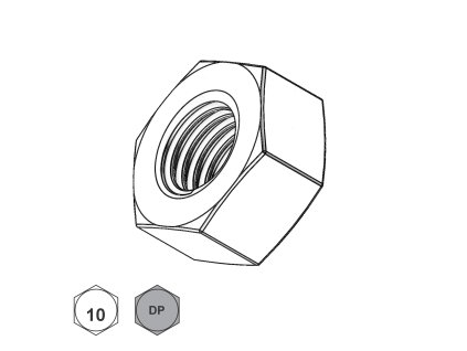 Matice šestihranná, DP KL120+VH301; 10; M 20_1
