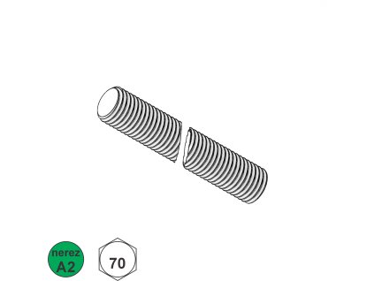 Závitová tyč, A2-70; M 6 x 2000_1