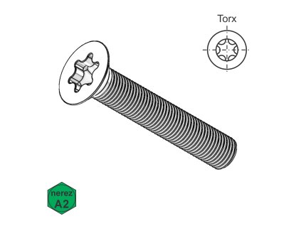 Šroub se ZH, TORX, A2; M 5 x 10_1
