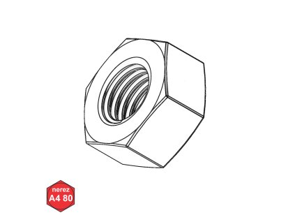 Matice šestihranná, A4-80; M 24_1