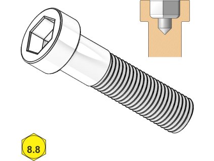 Šroub s VH a střed. otv., INBUS, St; 8.8; M 10 x 45_1