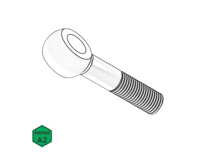 Šroub přesný otočný s okem, A2; M 16 x 90_1