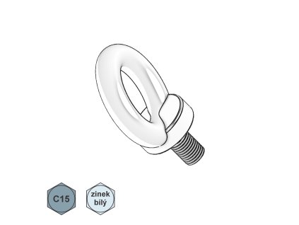 Šroub závěsný s jemným závitem, ZB, C15; M 48 x 3_1