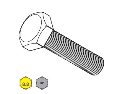 Šroub metrický, 6HR, DP KL120+VH301; 8.8; M 12 x 100_1