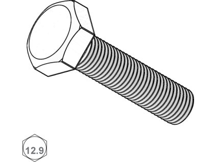 Šroub metrický, 6HR, ST; 12.9; M 12 x 40_1