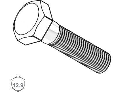 Šroub metrický, 6HR, ČZ, St; 12.9; M 16 x 130_1