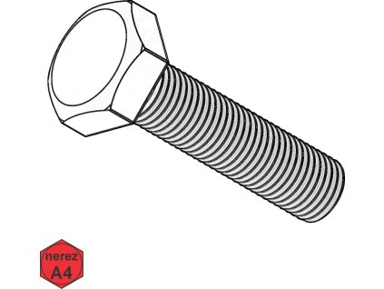 Šroub metrický, 6HR, A4; M 5 x 10_1