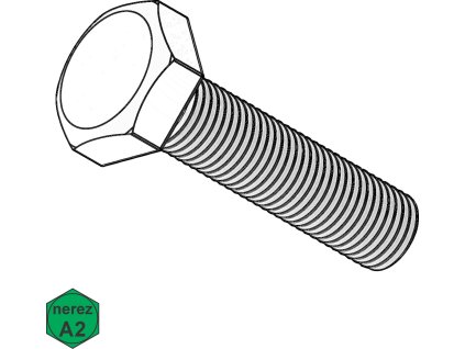 Šroub metrický, 6HR, A2; M 4 x 20_1