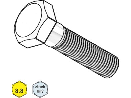 Šroub metrický, 6HR, ČZ, ZB; 8.8; M 18 x 60_1