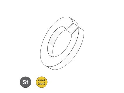 Podložka pružná, ZŽ; M 27_1