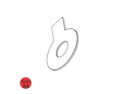 Podložka pojistná s jazýčkem, A4; M 8_1