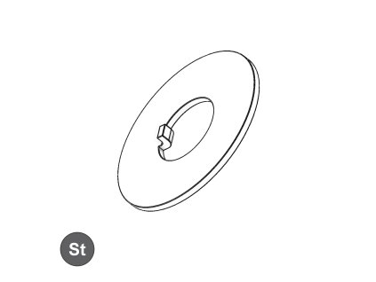 Podložka pojistná s vnitřním nosem, ST; M 22_1