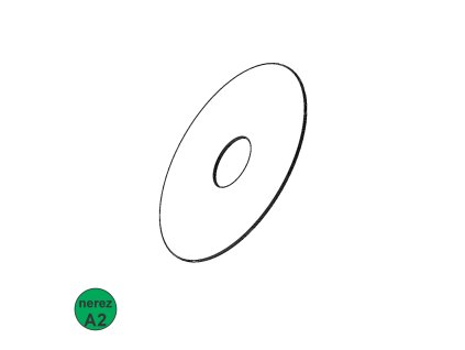 Podložka vymezovací, A2; 10 x 16 x 1_1