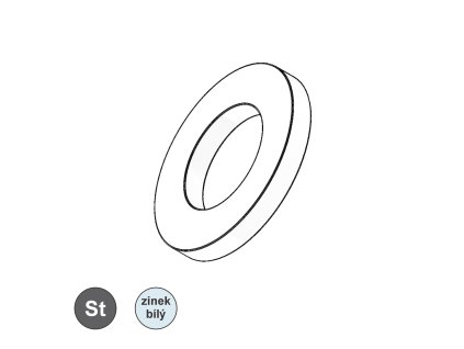 Podložka kruhová pro čepy, ZB; pro ø25_1