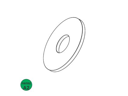 Podložka karosářská, A2; M 5  (ø5,3 x ø30 x 1,5)_1