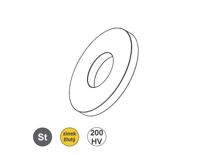 Podložka pod nýty, ZŽ 200HV; M 10 (10,5 x 30)_1