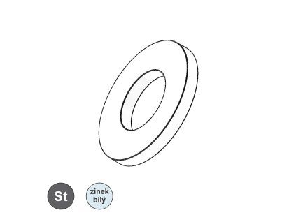 Podložka kruhová pro čepy, ZB; pro ø16_1