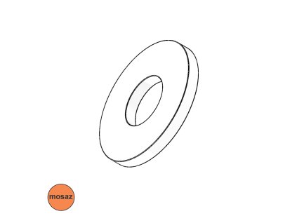 Podložka pod nýty, Ms; M 4 (4,3 x 12)_1