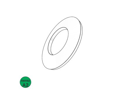 Podložka talířová, A2; 40 x 20,4 x 2,25_1